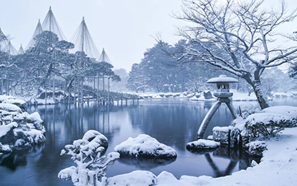 兼六園雪景色